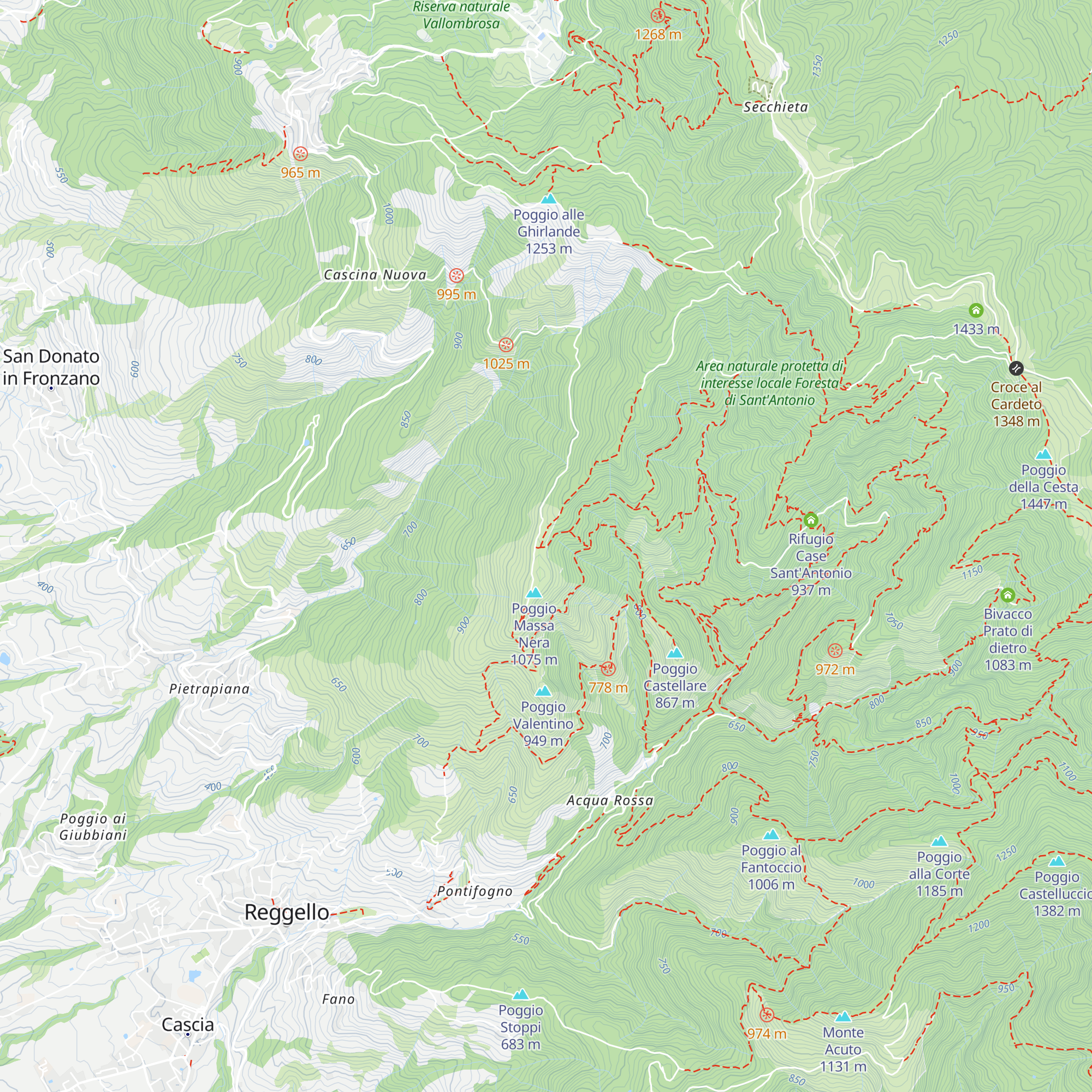 Bivacco Massa Nera map
