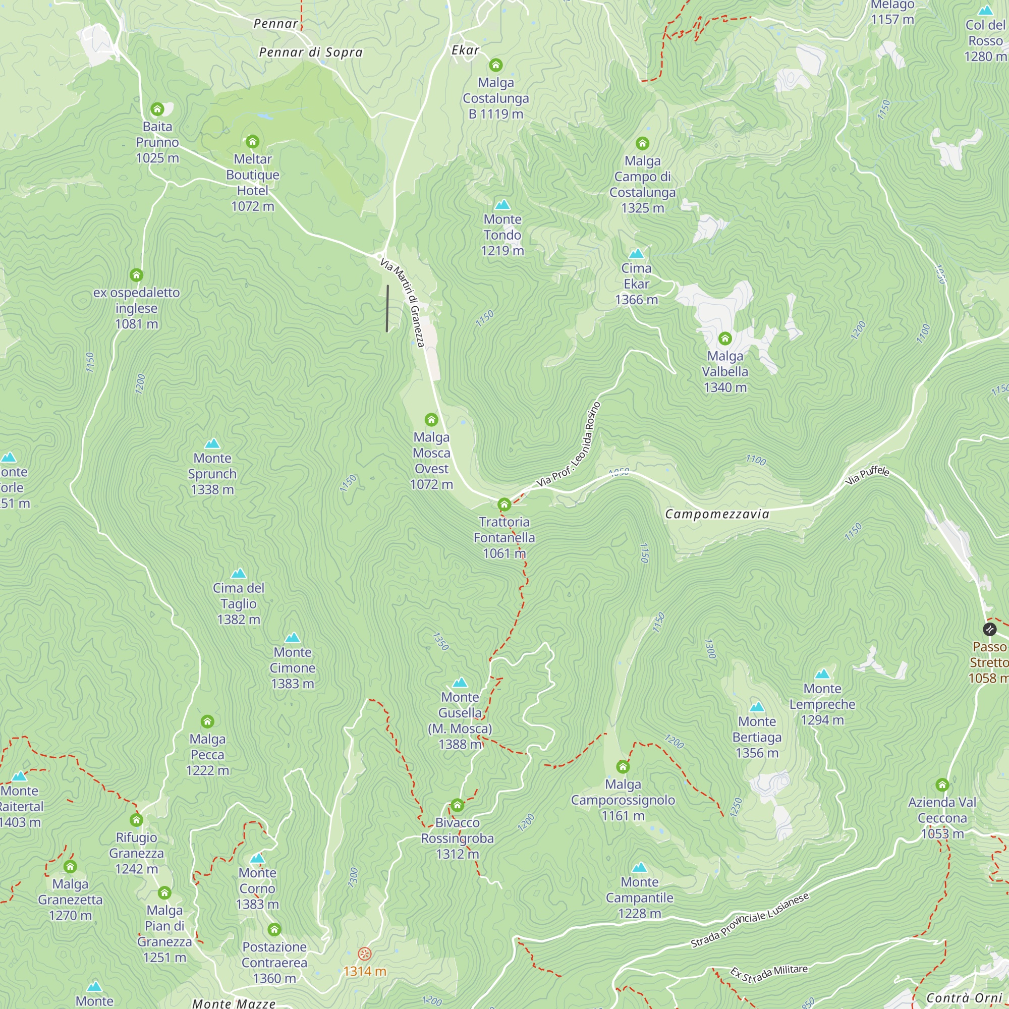 Trattoria Fontanella map