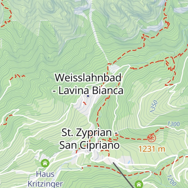 Map of Dolomitenhotel Weißlahnbad