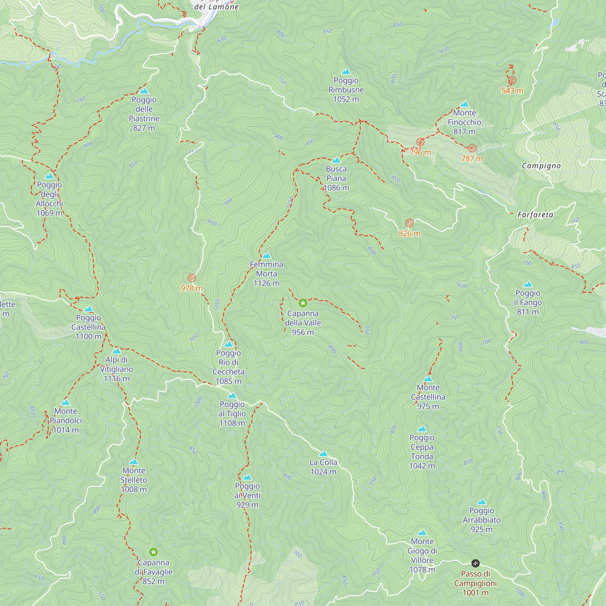 Capanna della Valle map