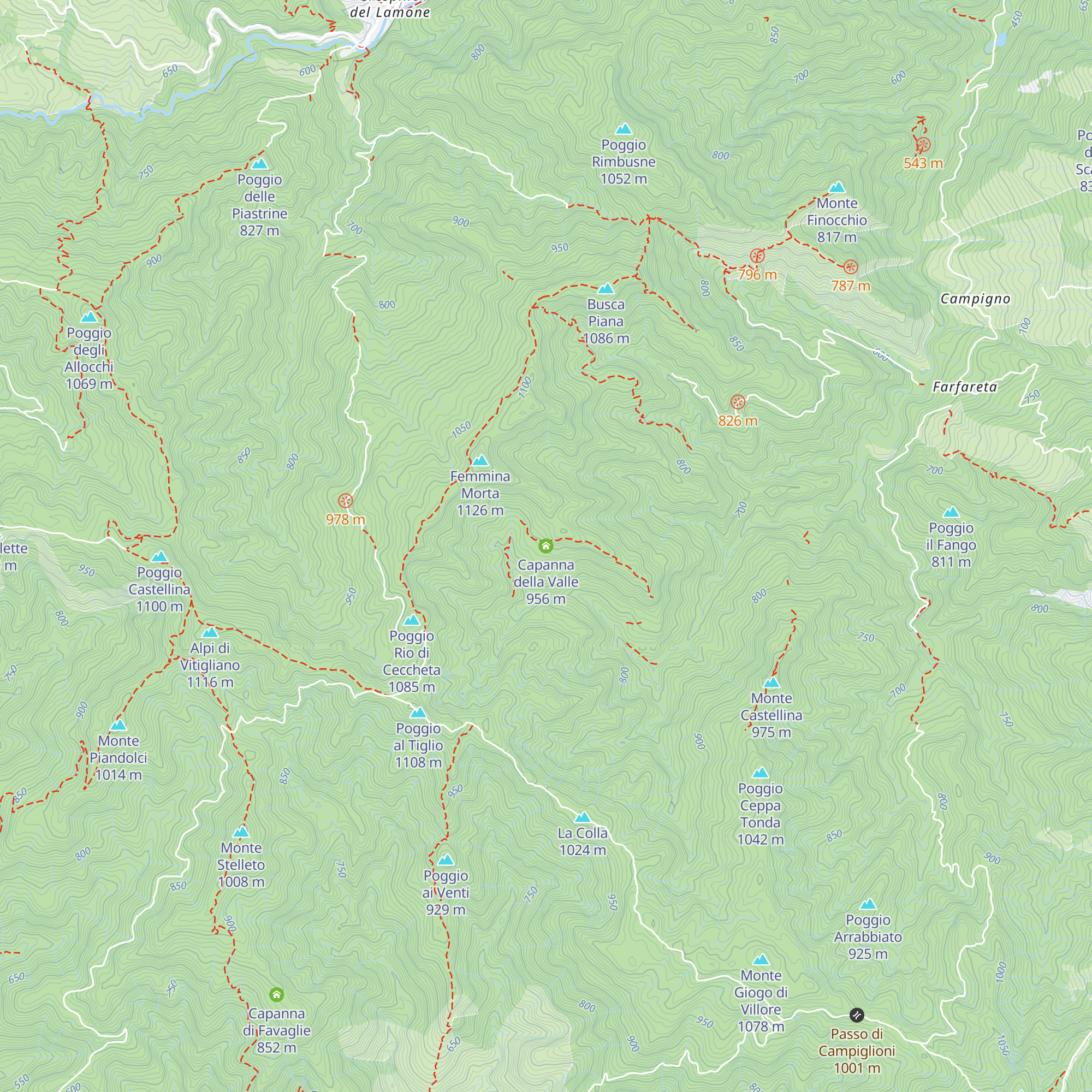 Capanna della Valle map