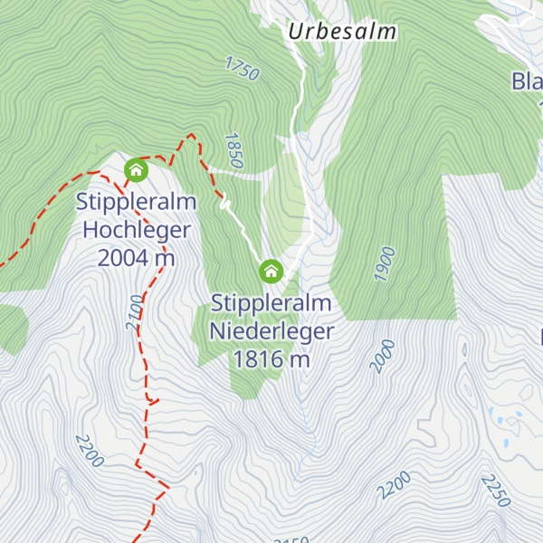 Map of Stippleralm Niederleger