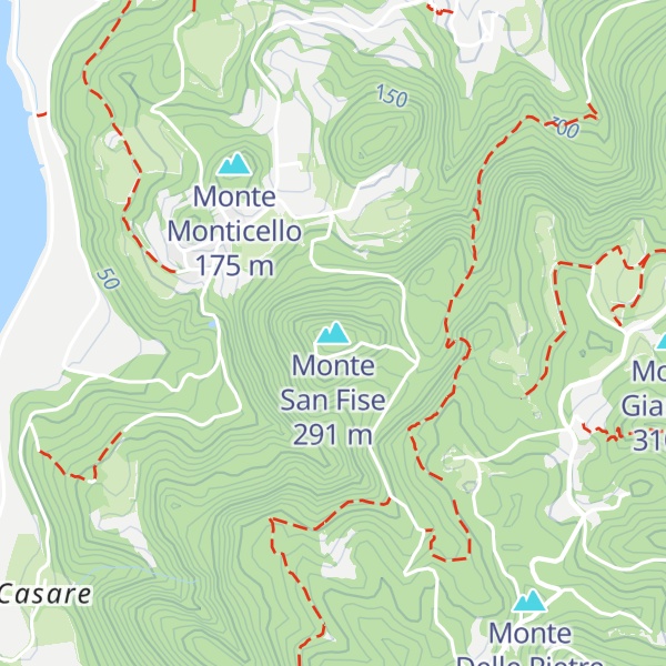 Map of Monte San Fise