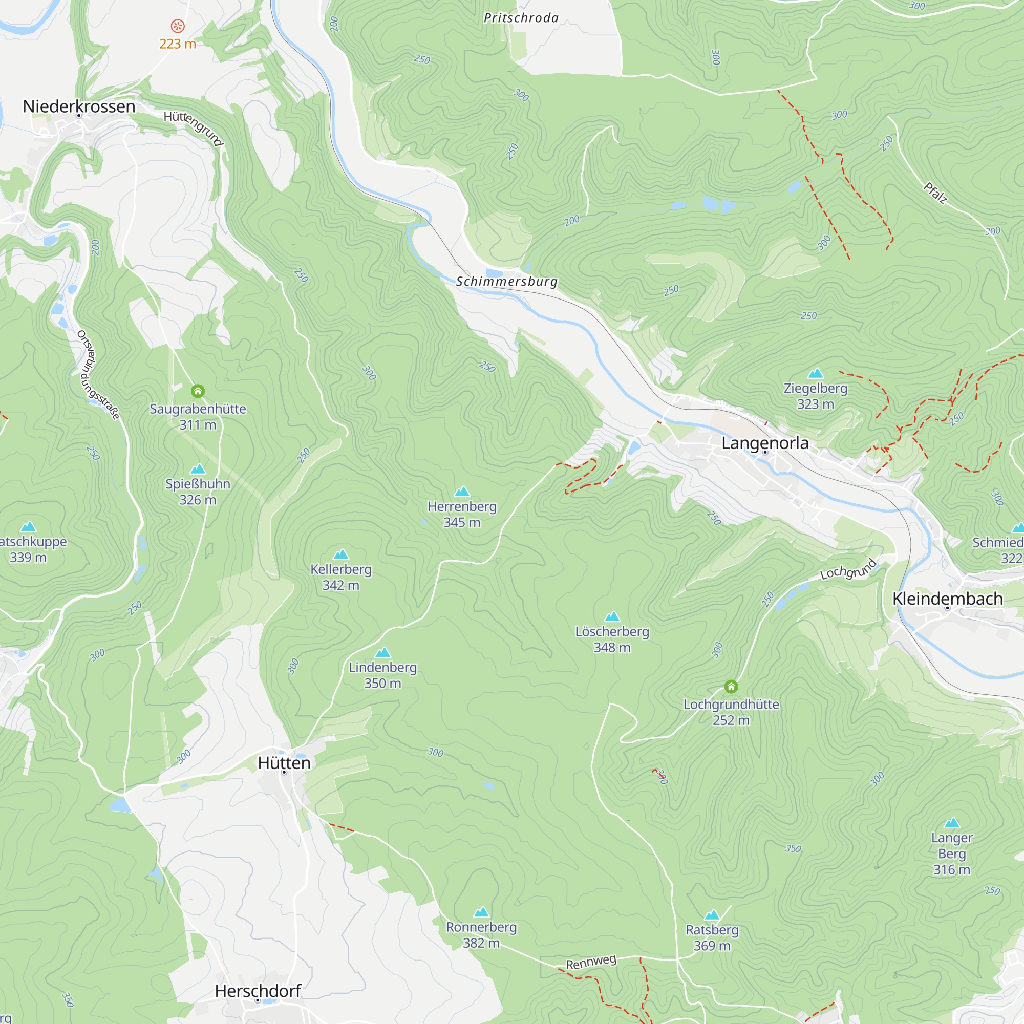 Stern-Hütte map