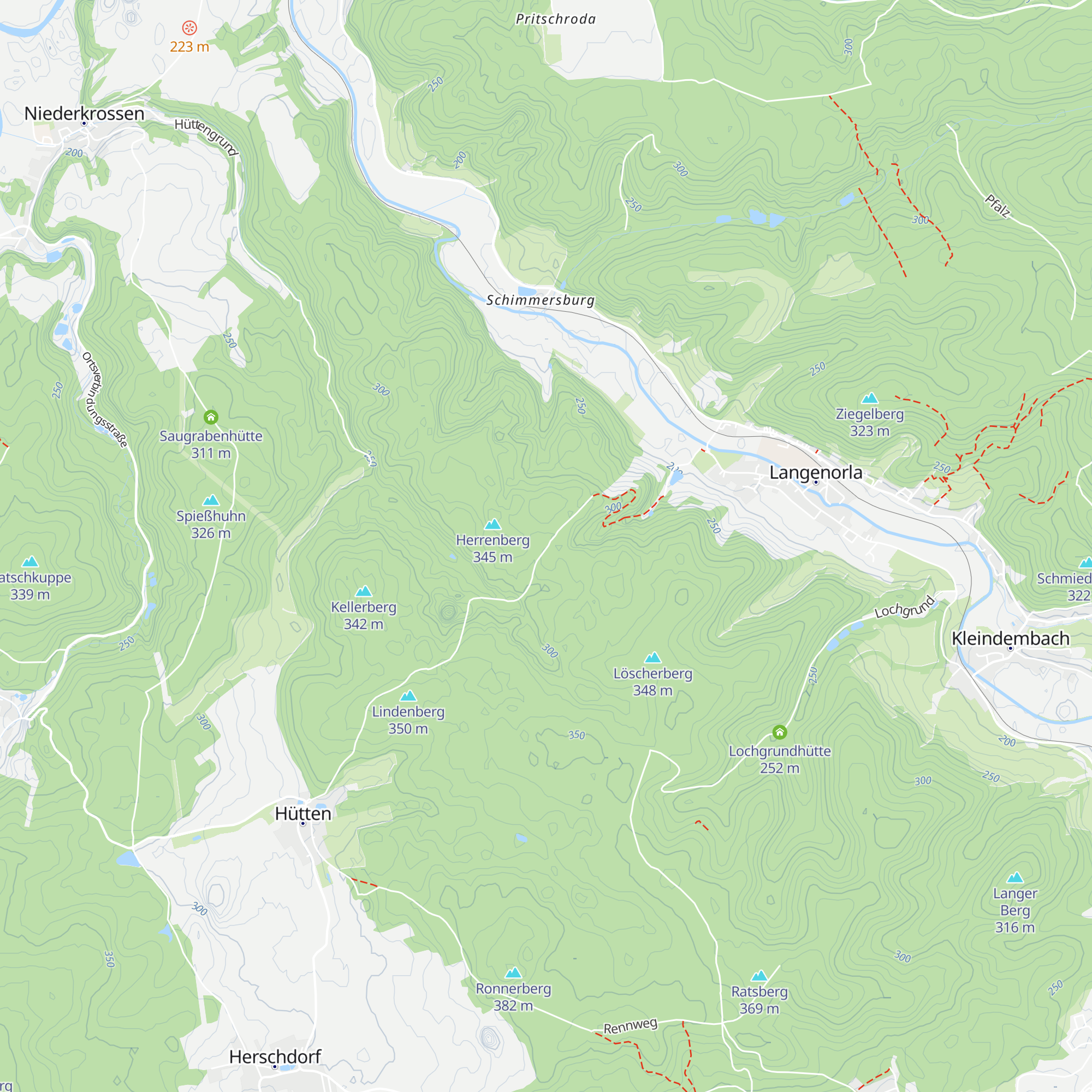Stern-Hütte map