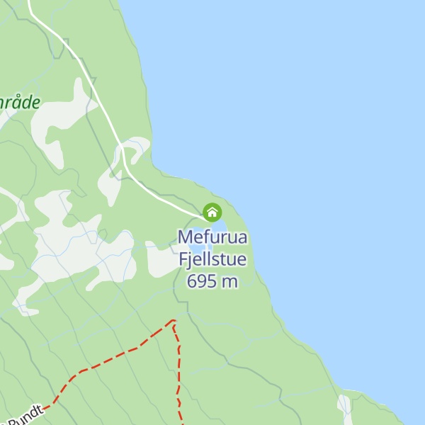 Map of Mefurua Fjellstue