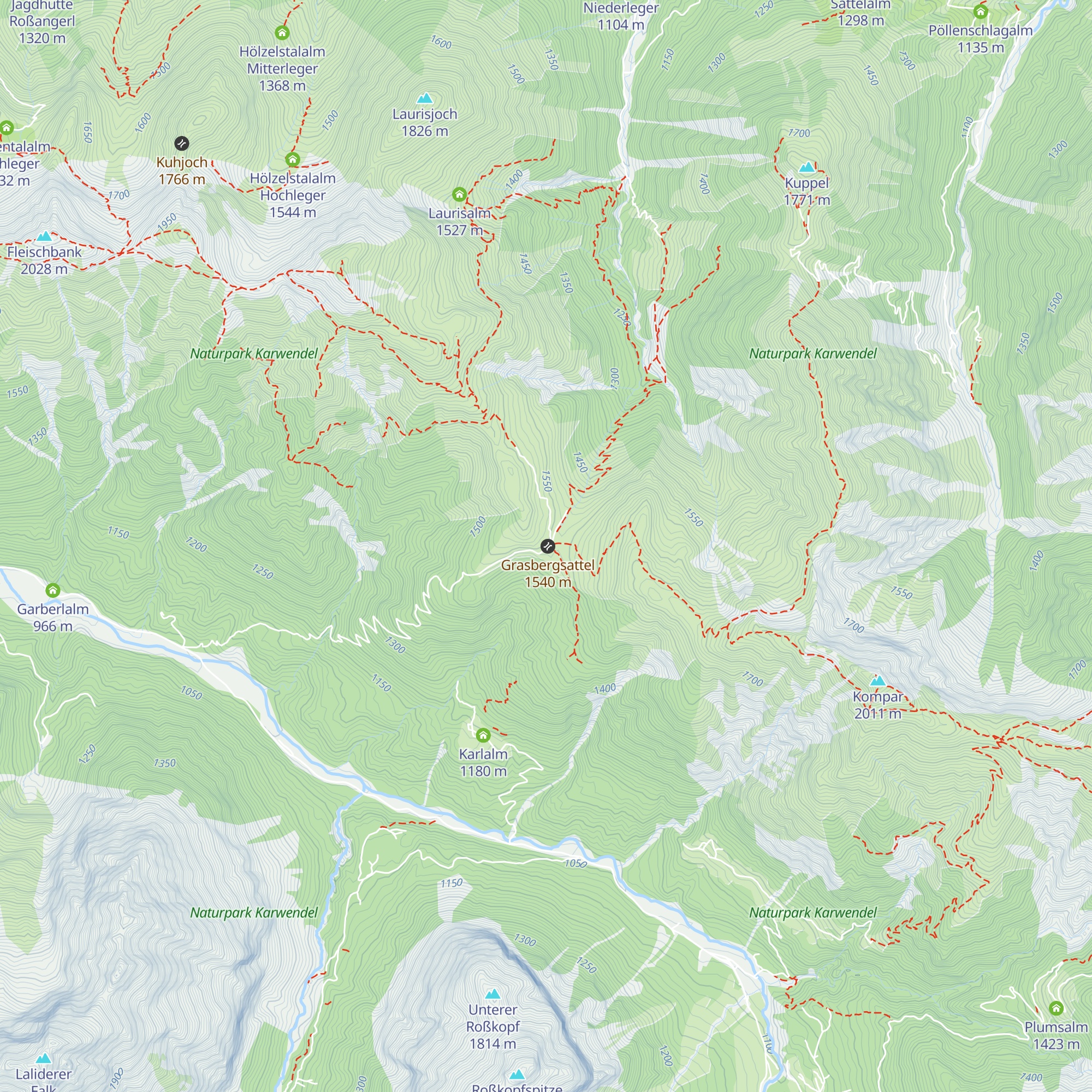 Grasbergalm map