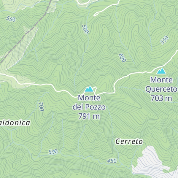 Map of Monte del Pozzo