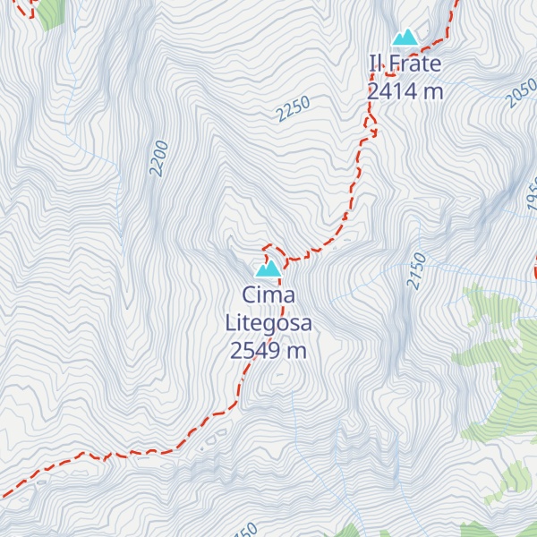 Map of Cima Litegosa