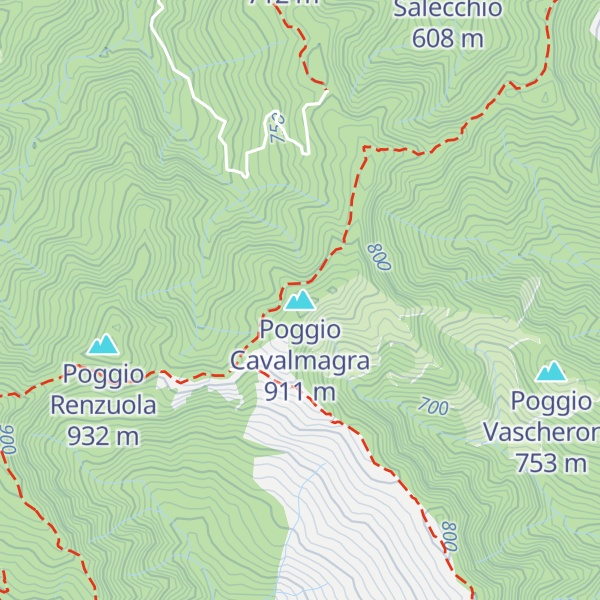 Map of Poggio Cavalmagra