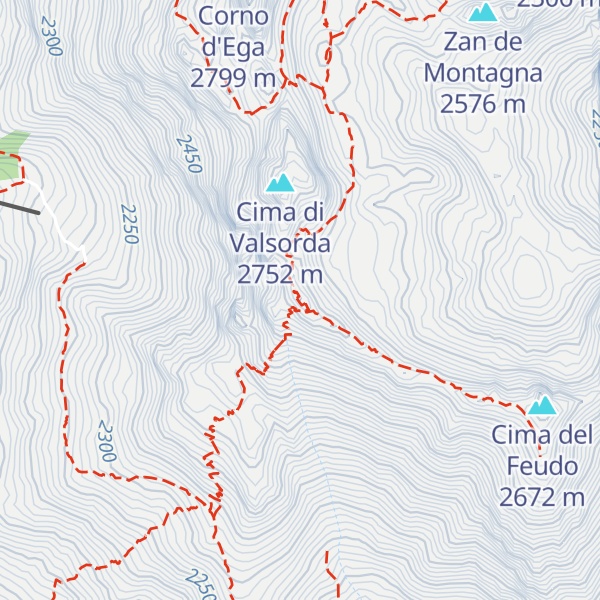 Map of Rifugio Torre di Pisa