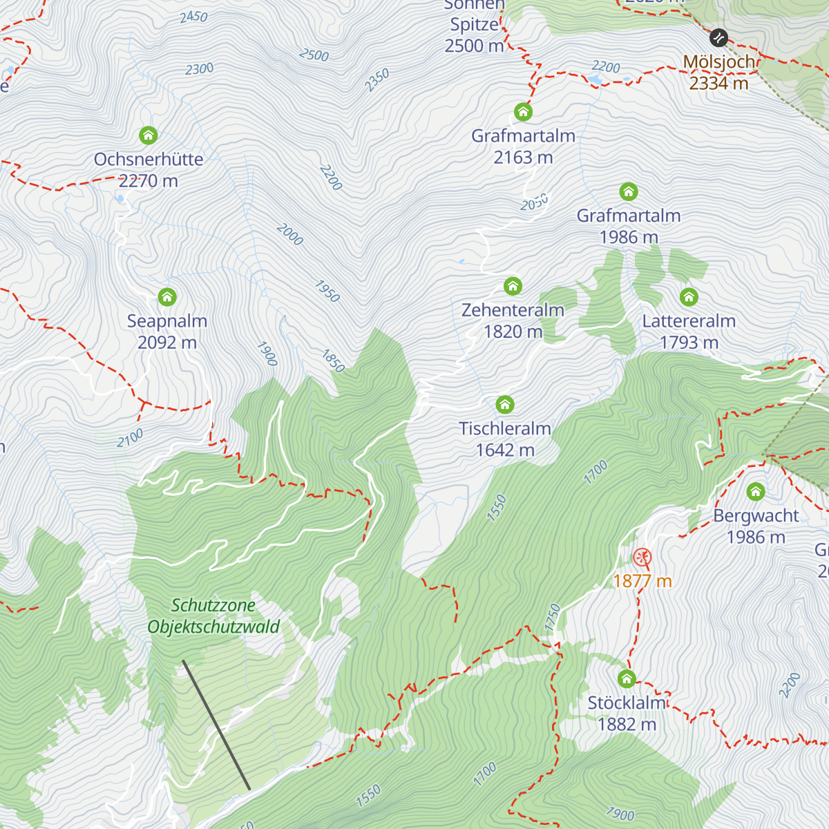 Peeralm map
