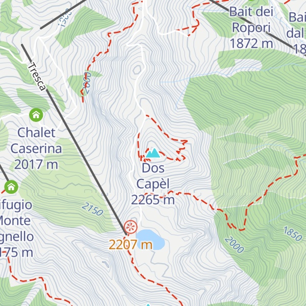 Map of Dos Capèl