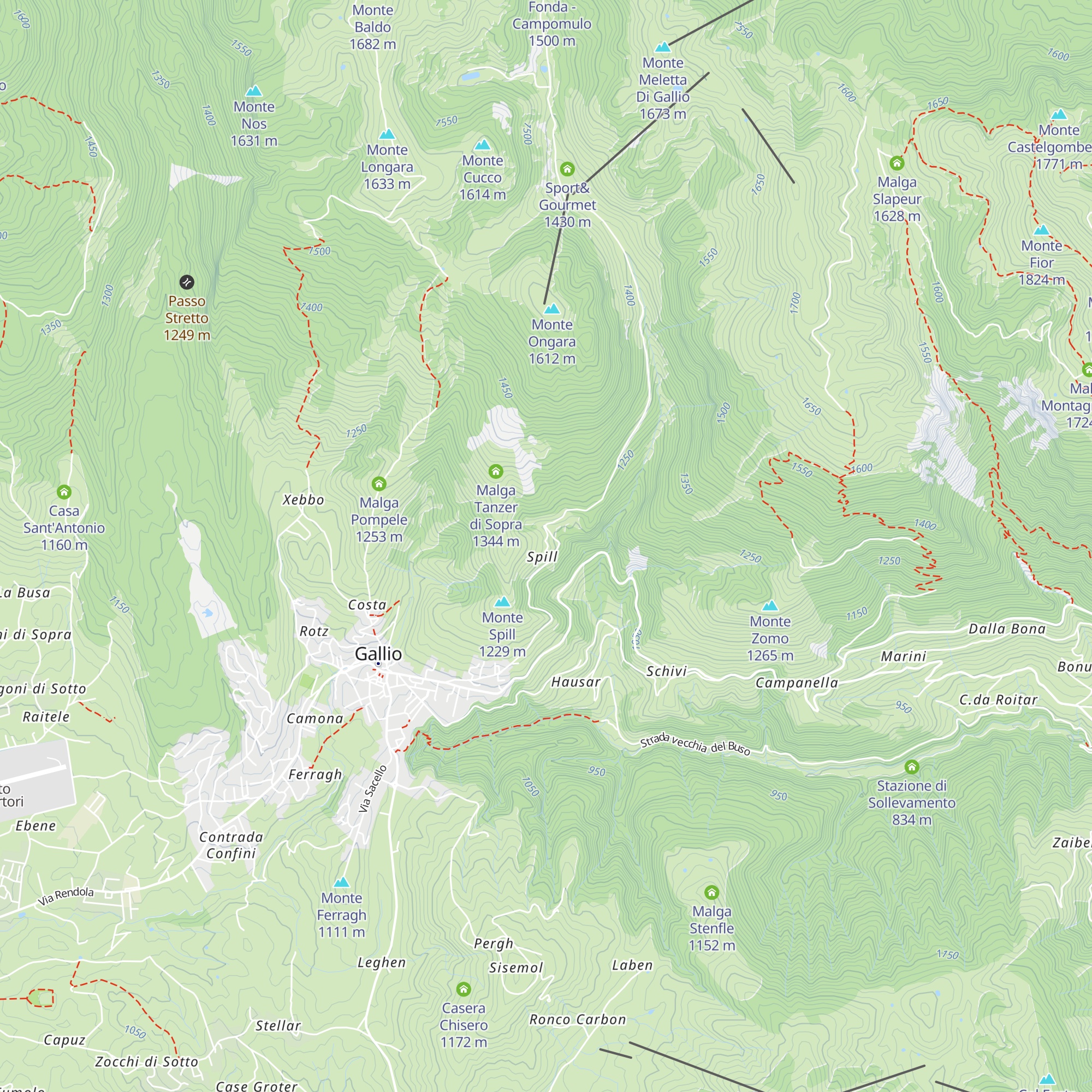 Agriturismo Malga Spill map