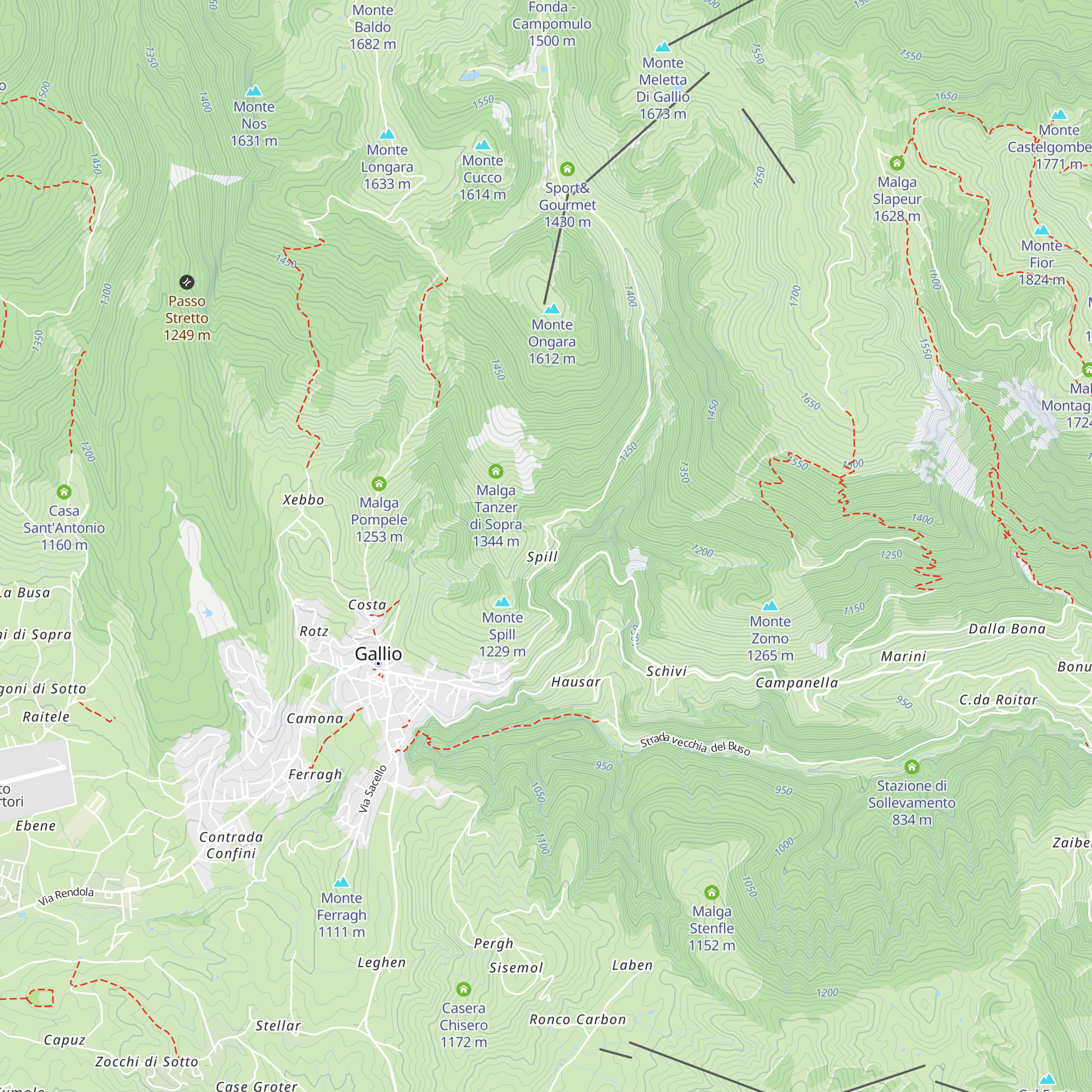 Agriturismo Malga Spill map