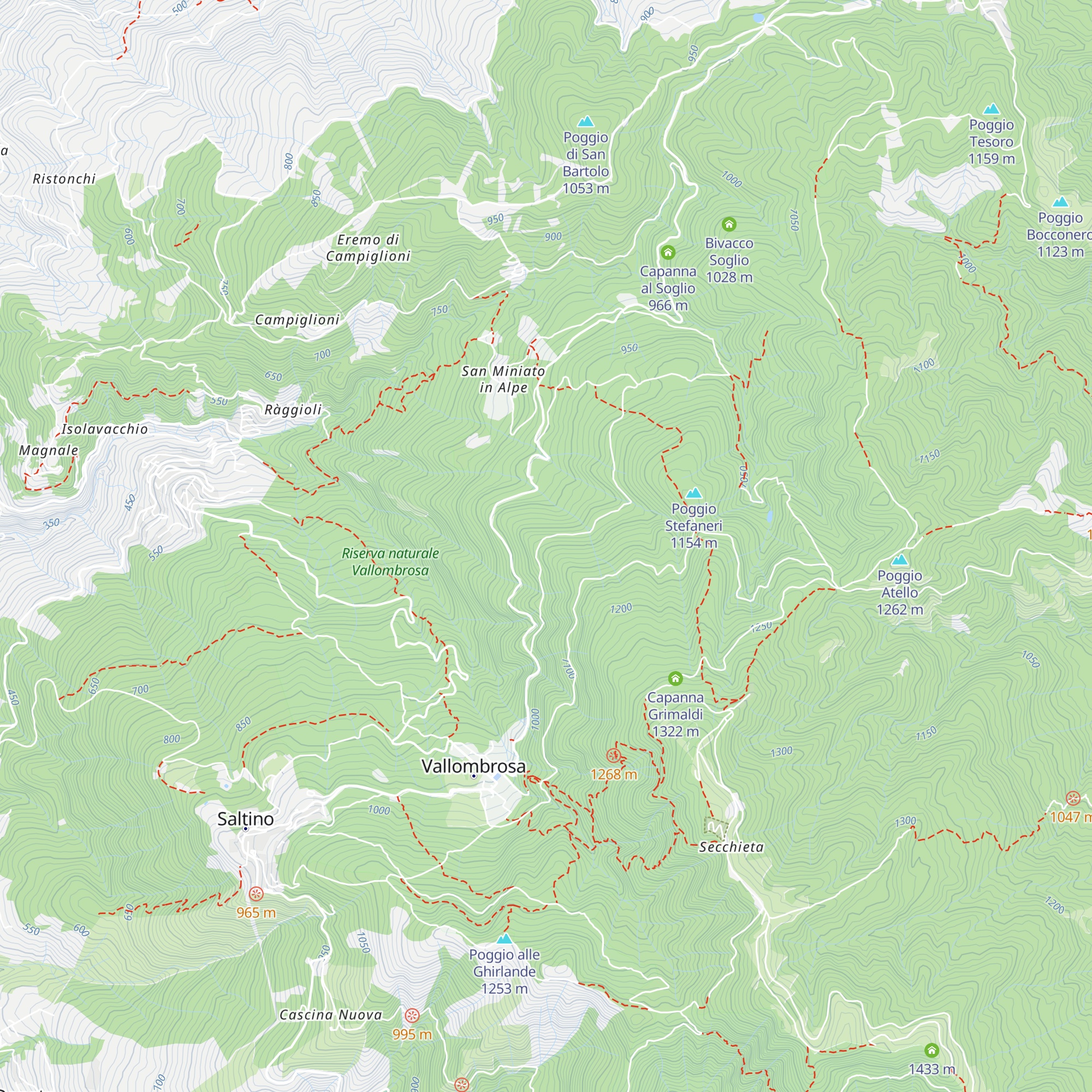 Capanna Massa al Monte map