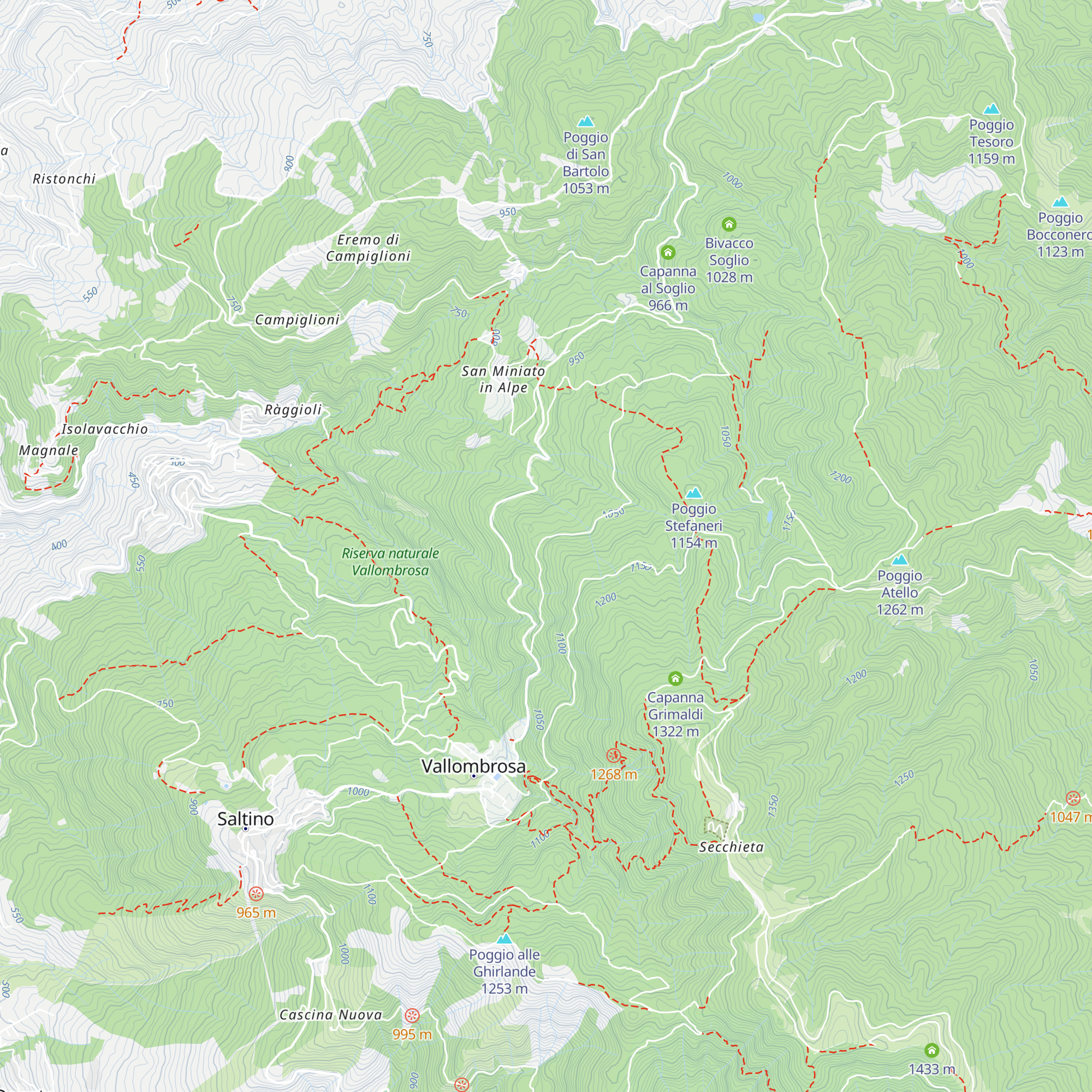 Capanna Massa al Monte map
