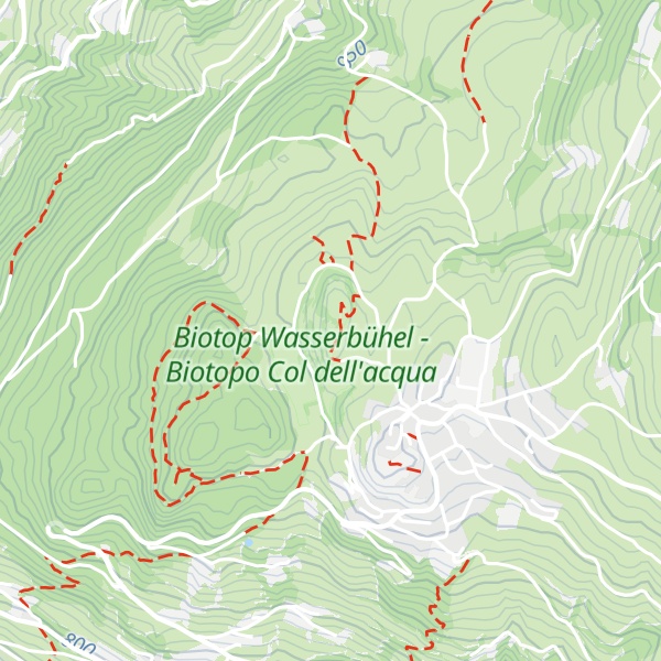 Map of Wasserbühel - Col dell'acqua