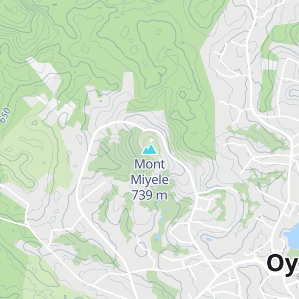 Map of Mont Miyele
