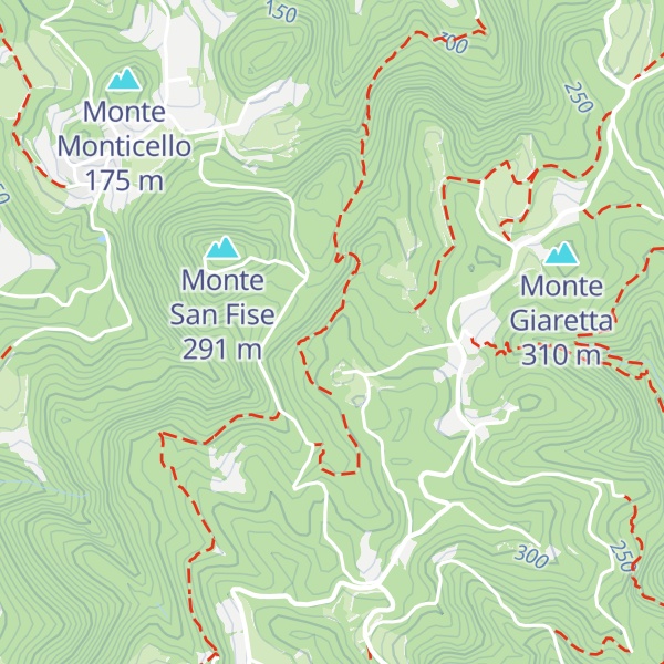 Map of Monte dell'Asino