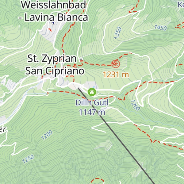 Map of Dilln Gütl