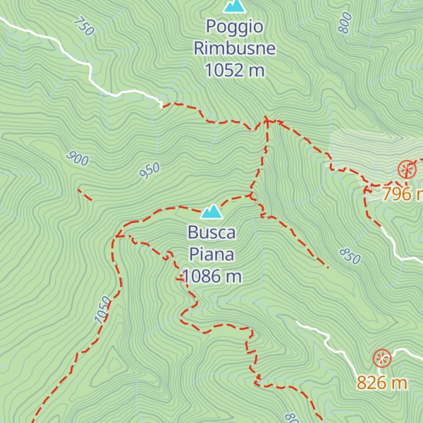 Map of Busca Piana