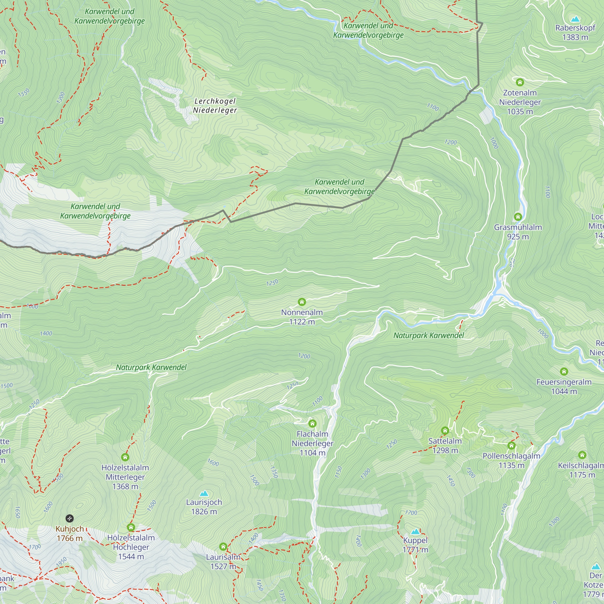 Nonnenalm map