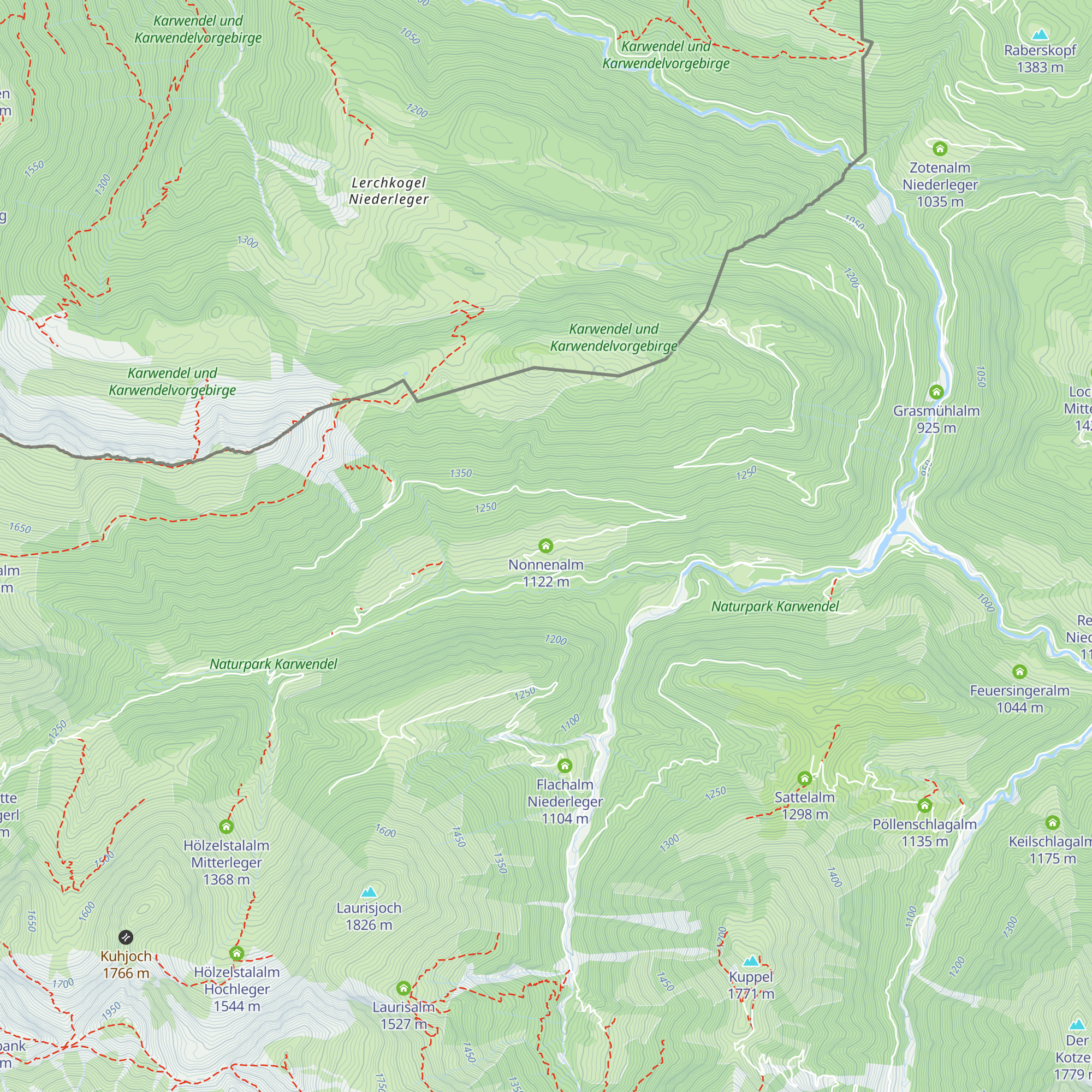 Nonnenalm map