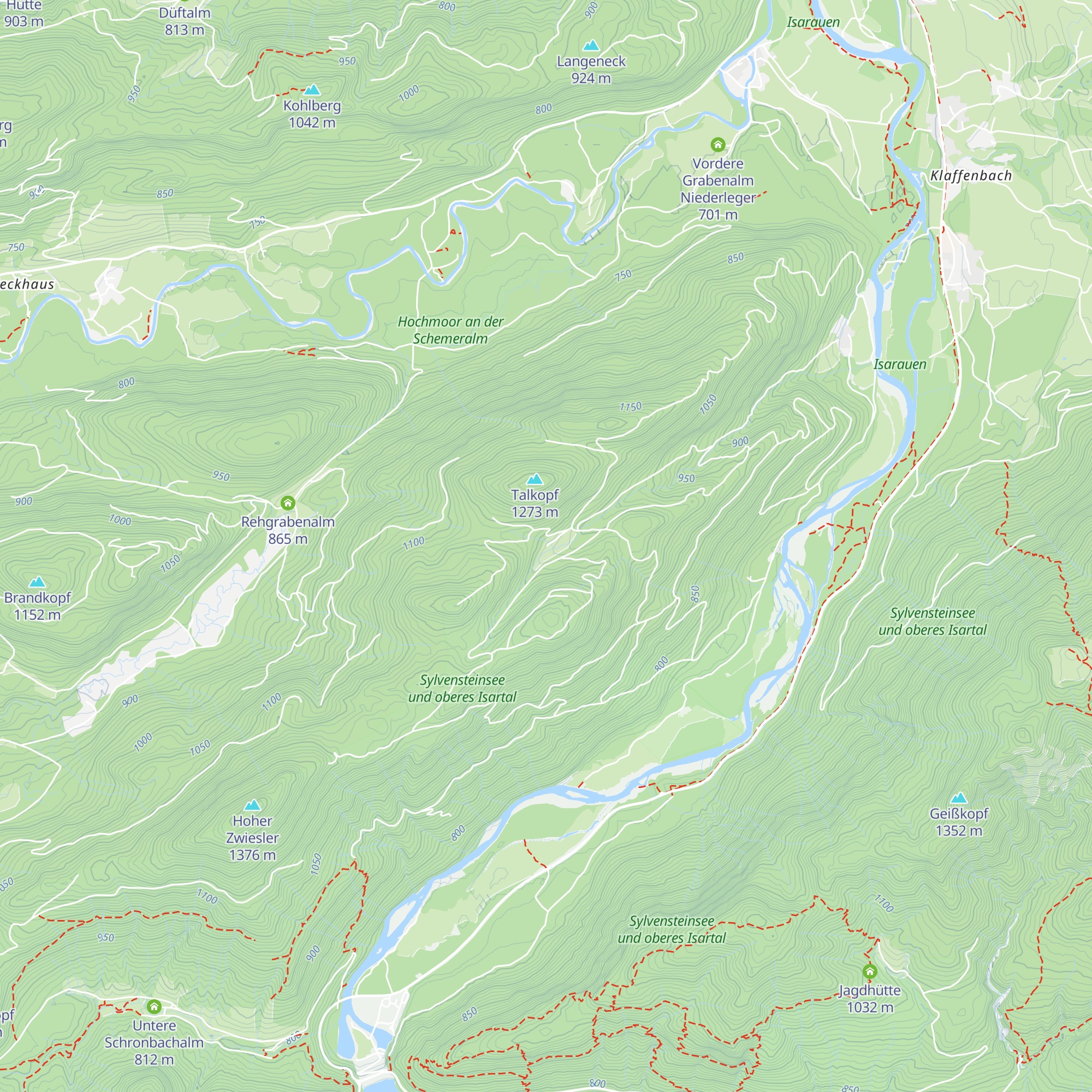 Vordere Graberalm Hochleger map