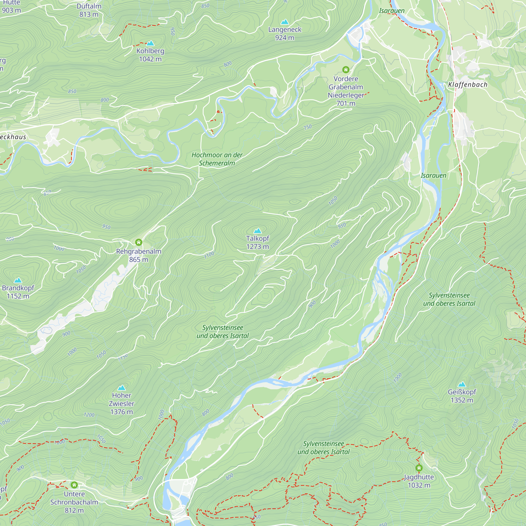 Vordere Graberalm Hochleger map