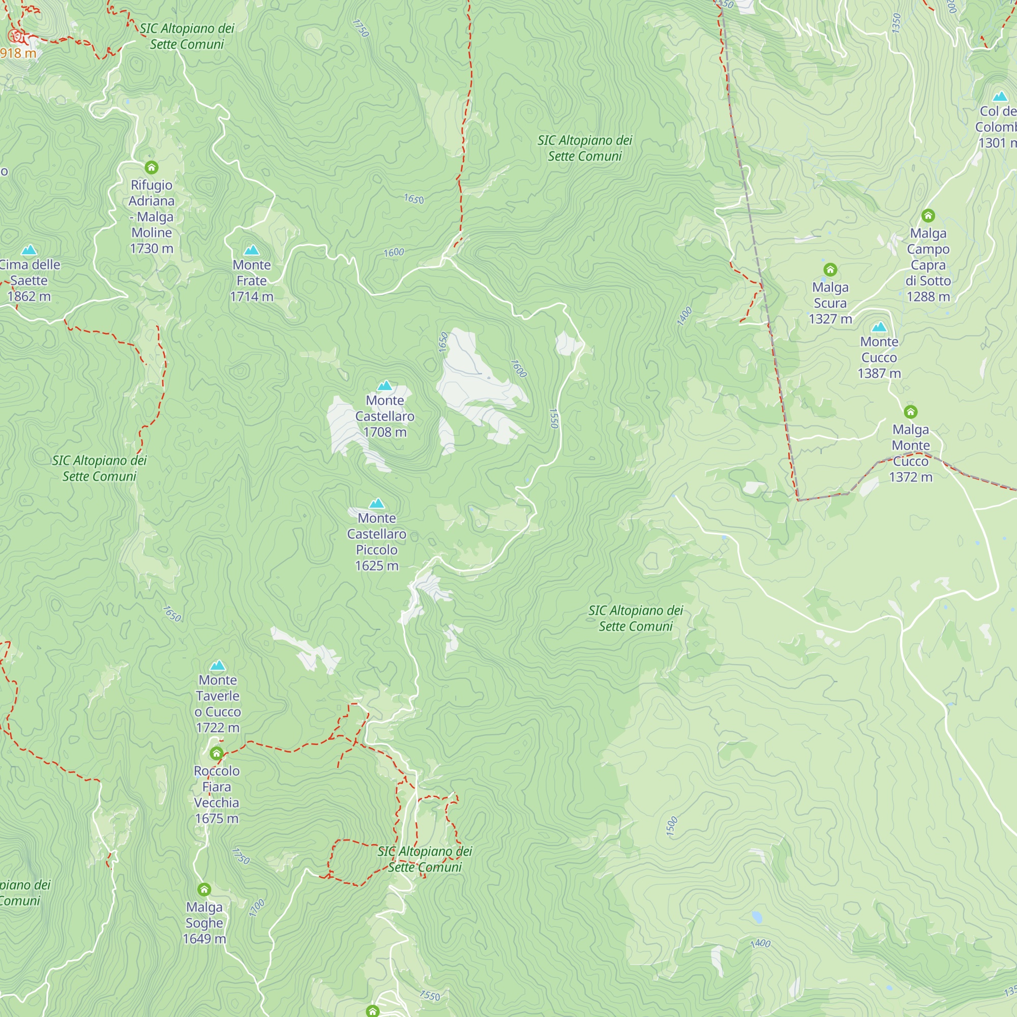 Malga Mandrielle Nuovo Patrimonio map