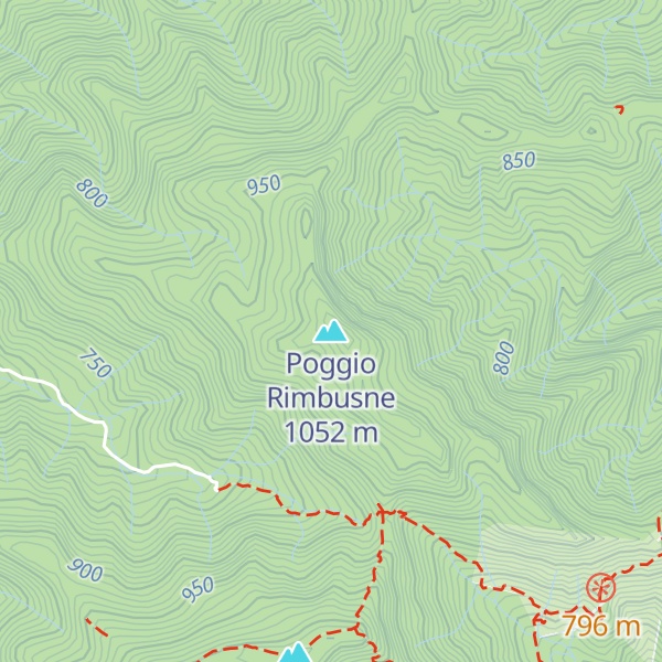 Map of Poggio Rimbusne