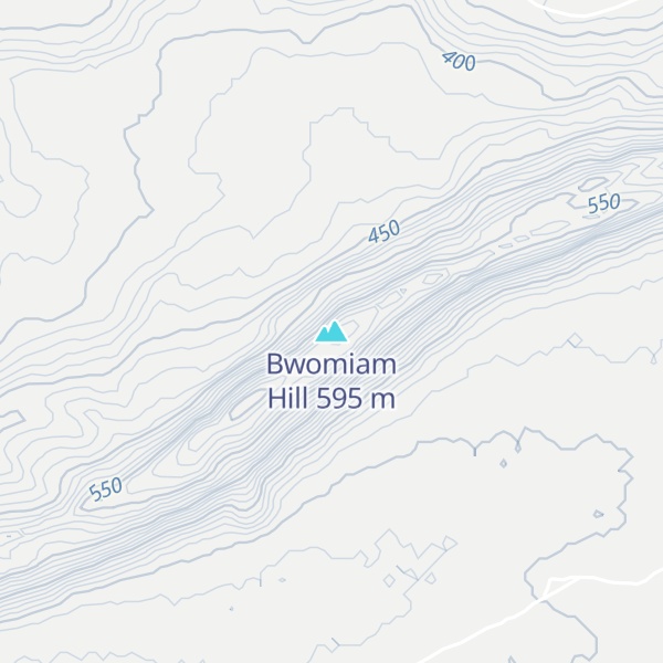 Map of Bwomiam Hill