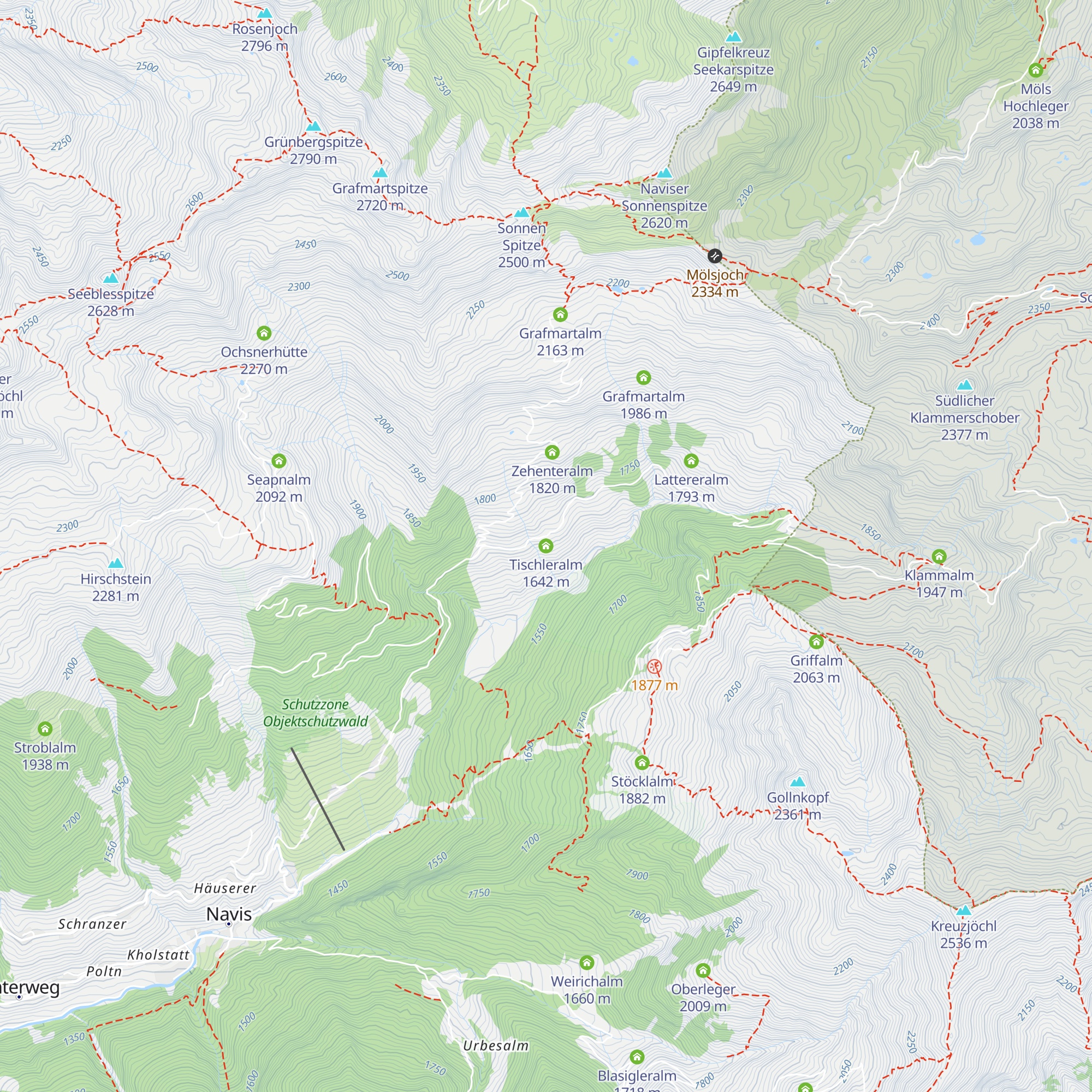 Tischleralm map