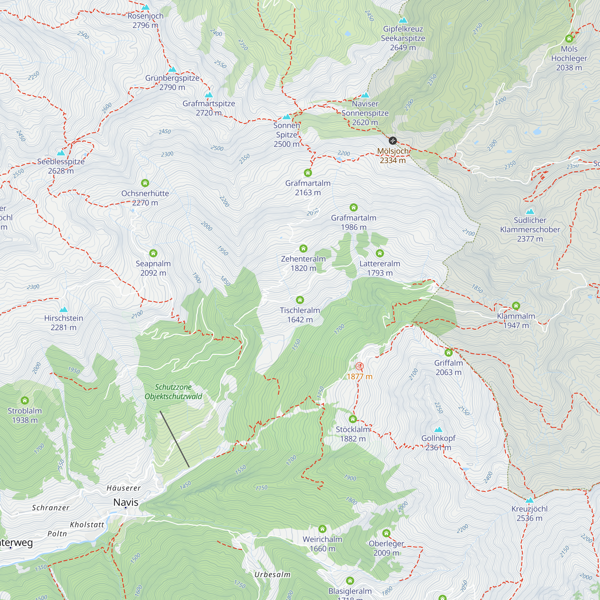 Tischleralm map