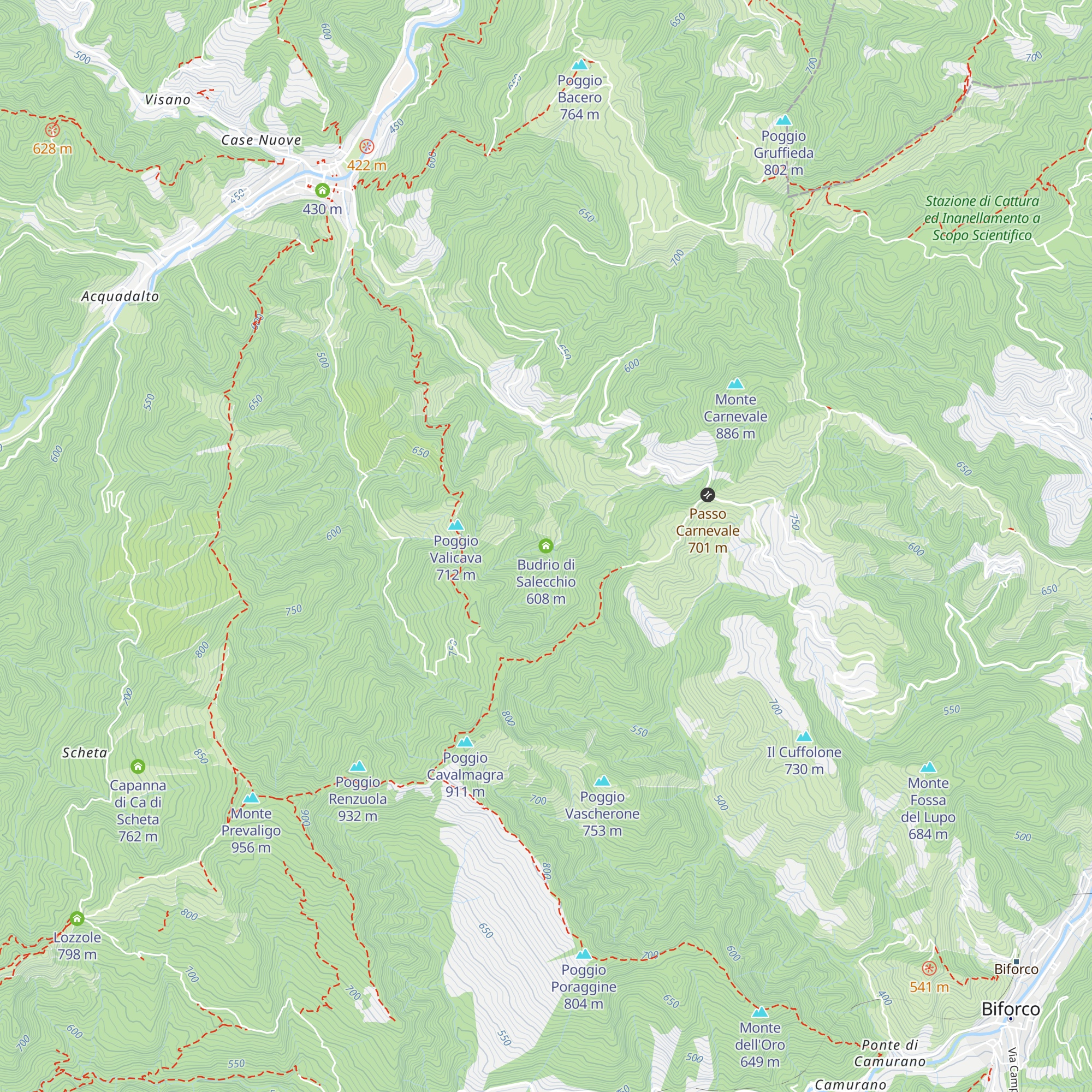 Budrio di Salecchio map