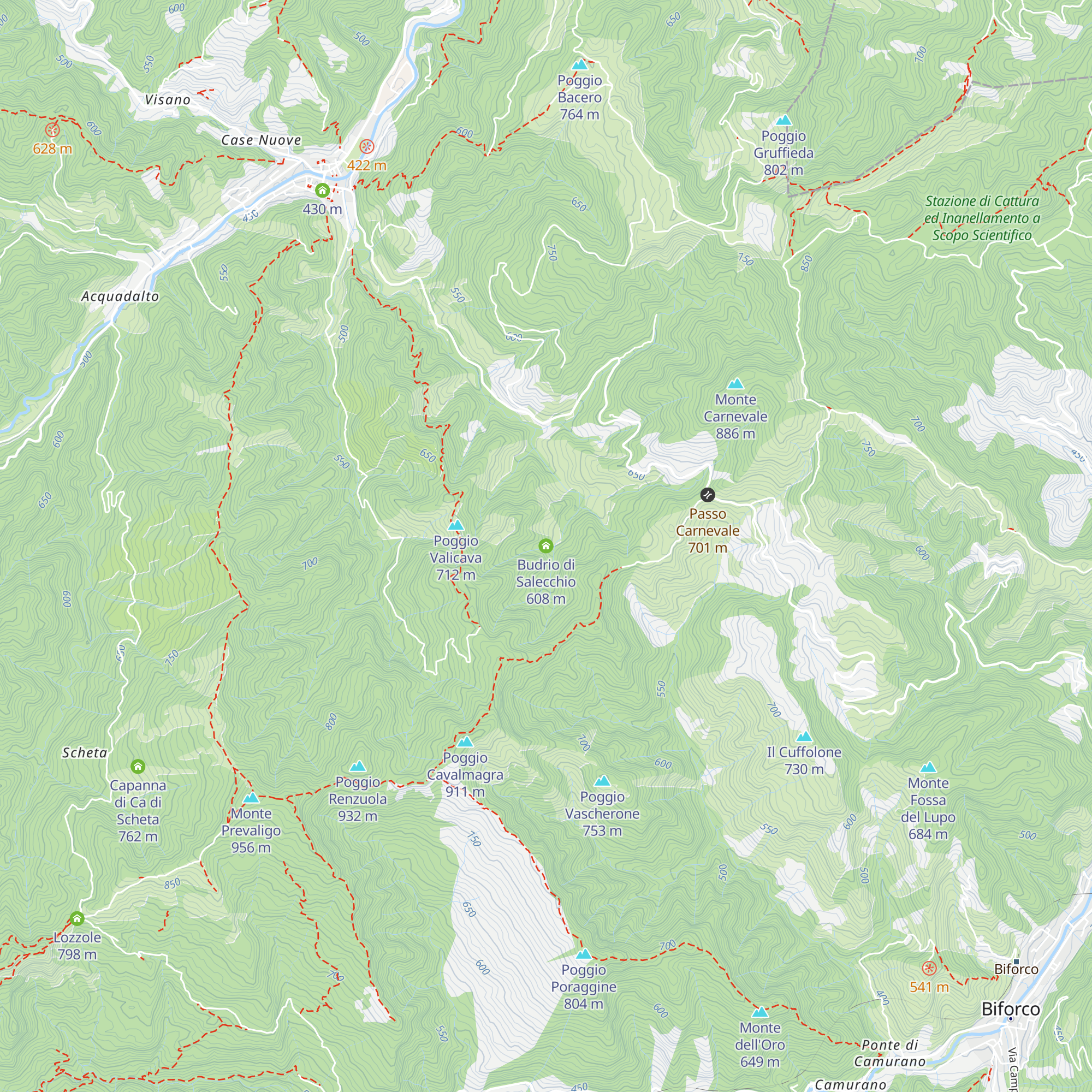Budrio di Salecchio map