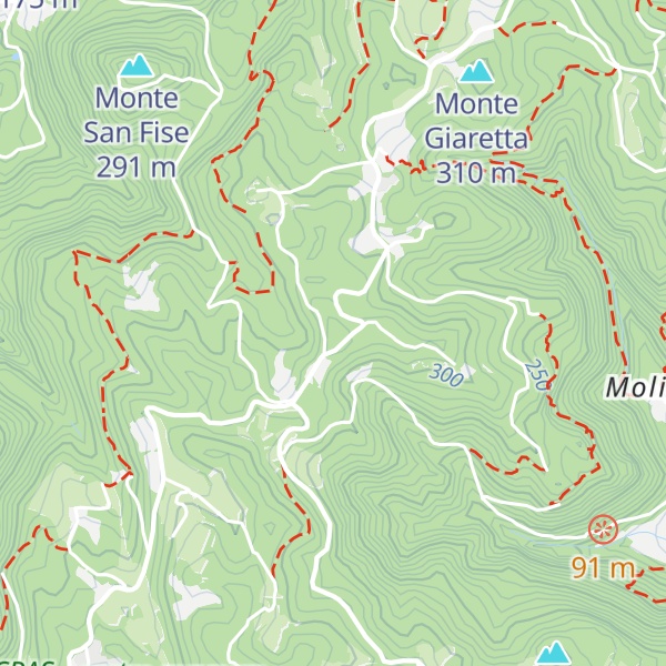 Map of Monte Delle Pietre