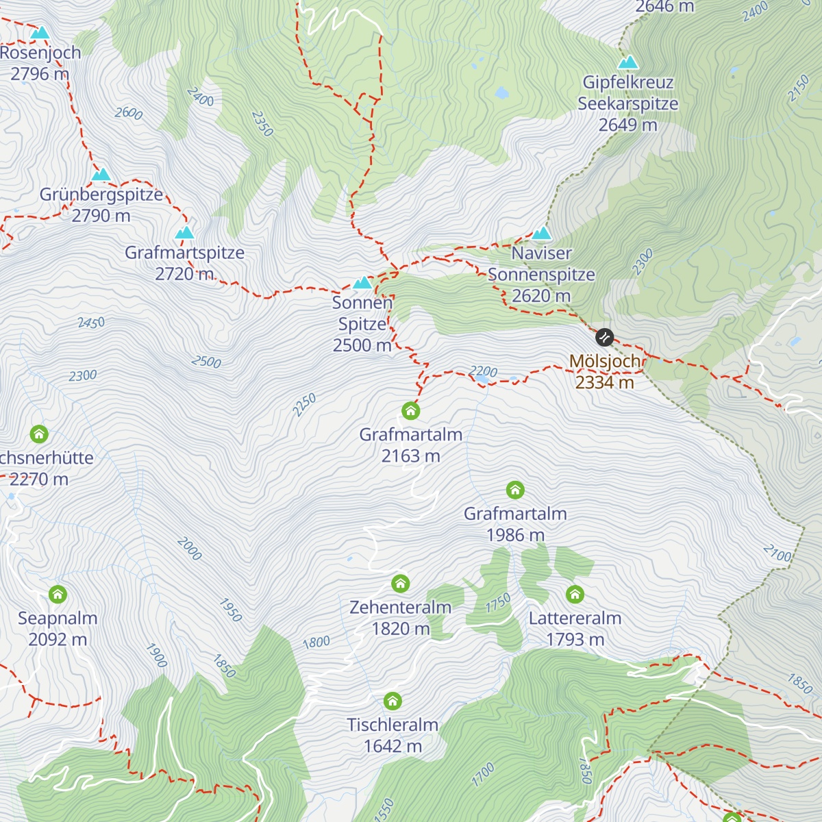 Grafmartalm map