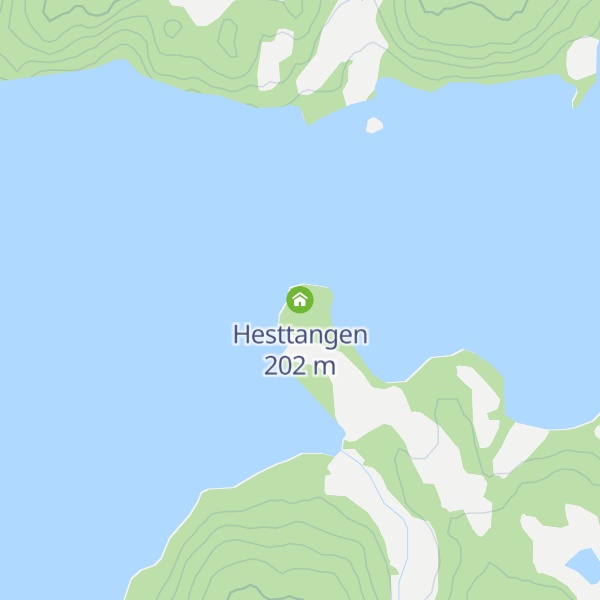 Map of Hesttangen