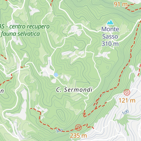 Map of Monte delle Rose