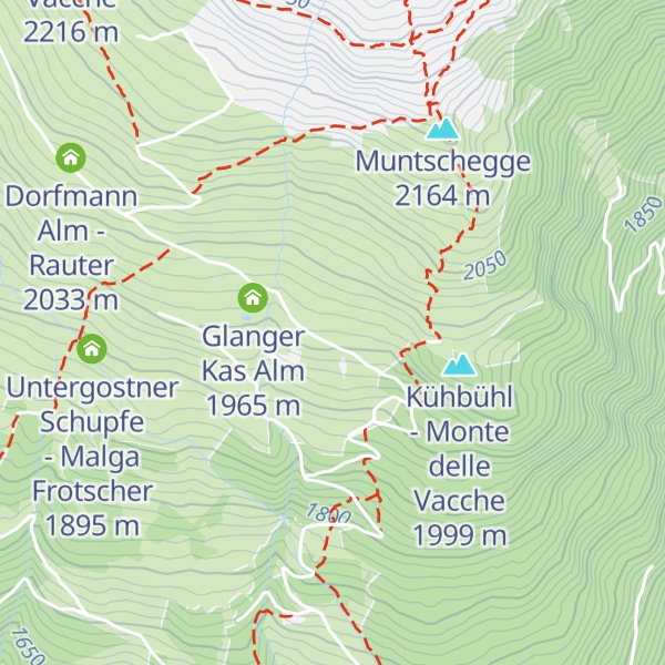 Map of Huberalm - Malga Huber