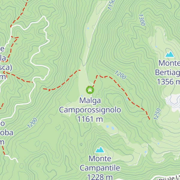 Map of Malga Camporossignolo