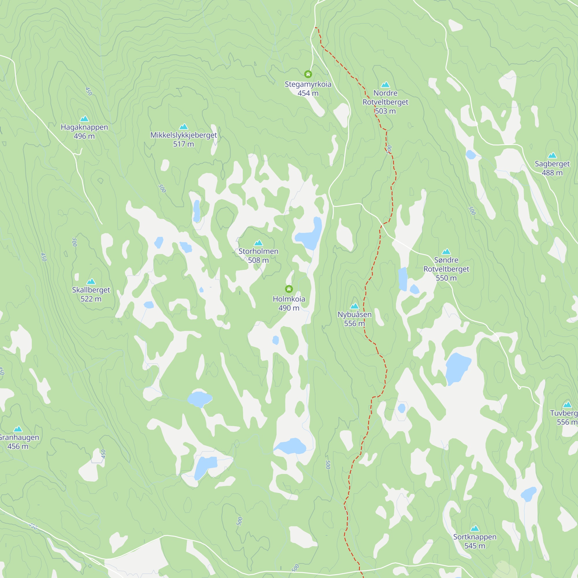 Holmkoia map