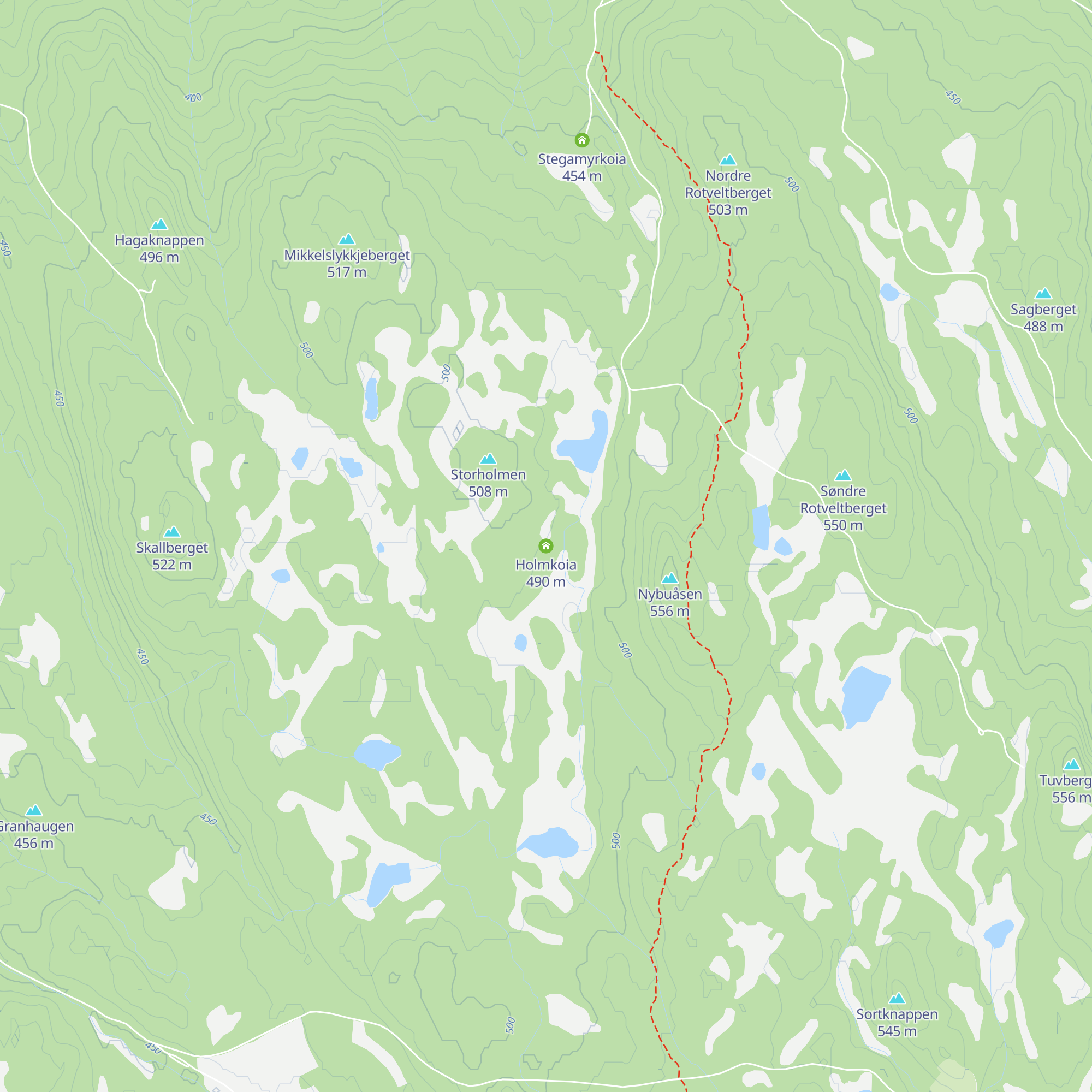 Holmkoia map