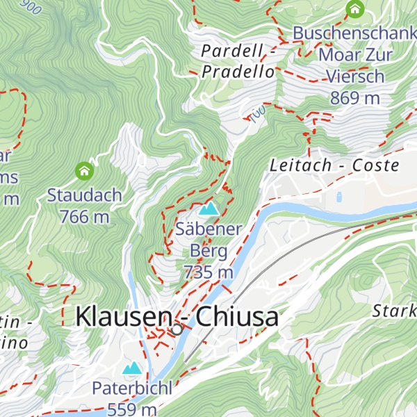 Map of Säbener Berg