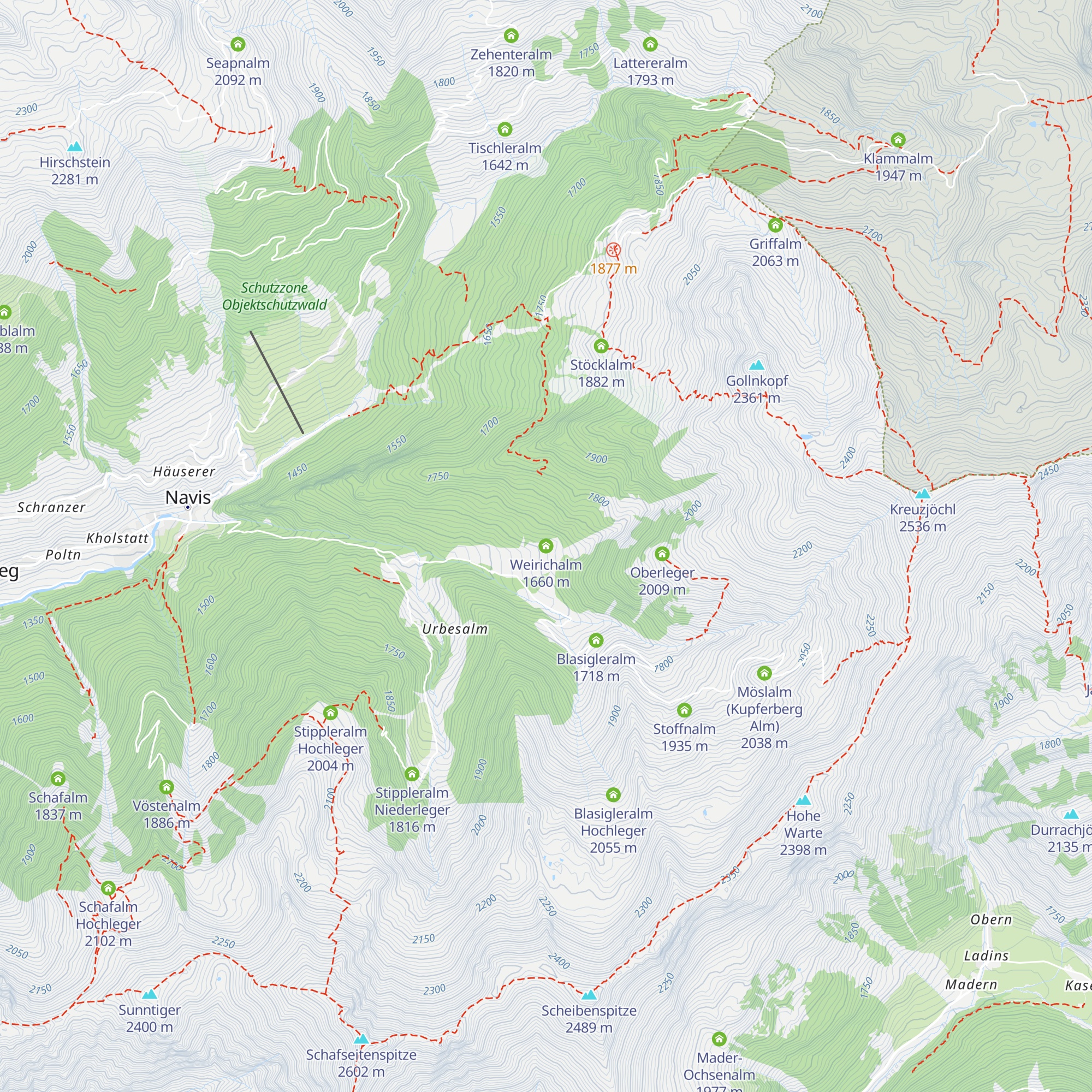 Weirichalm map