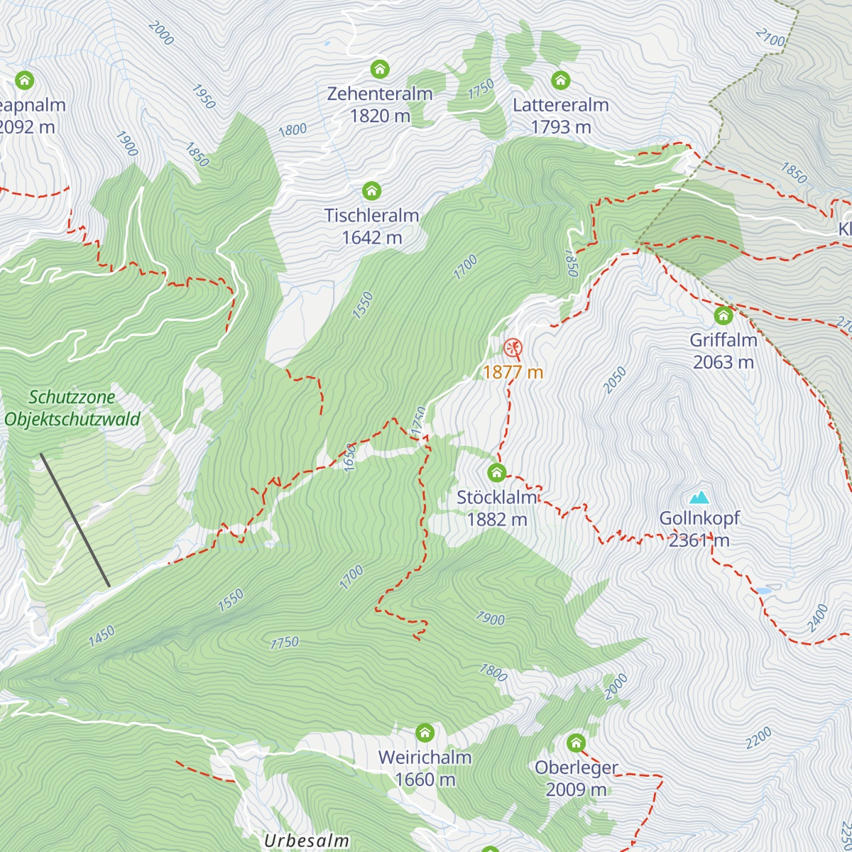 Naviser Hütte map