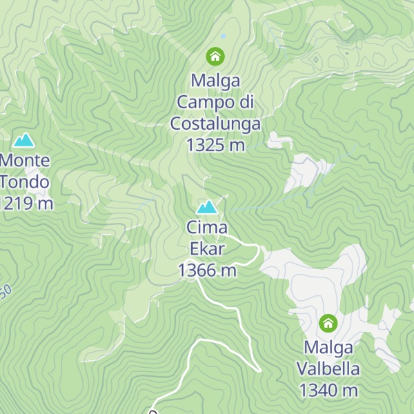 Map of Cima Ekar