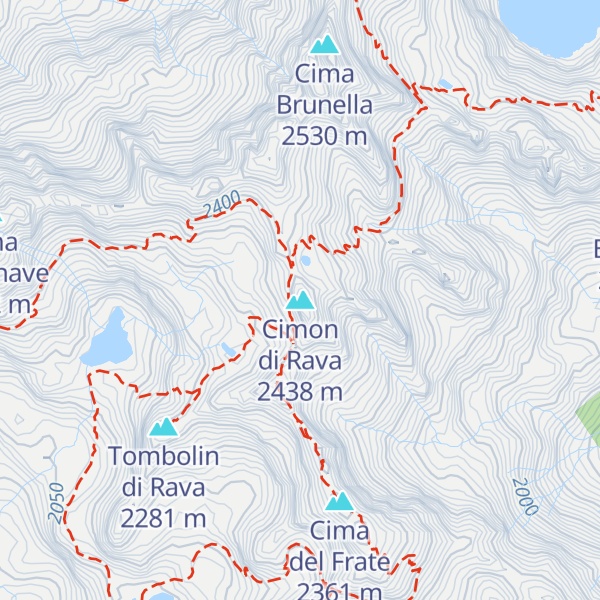 Map of Cimon di Rava